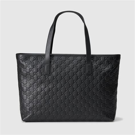 gucci tote bag schwarz|gucci nylon tote bag.